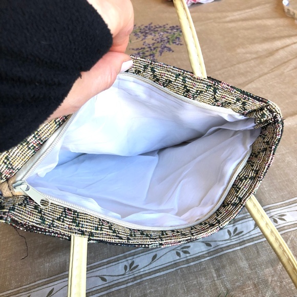 Vintage Tapestry purse handbag bag zip closure - Picture 7 of 8